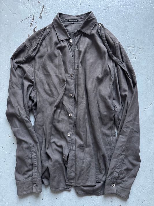 ann demeulemeester shoulder strap shirt