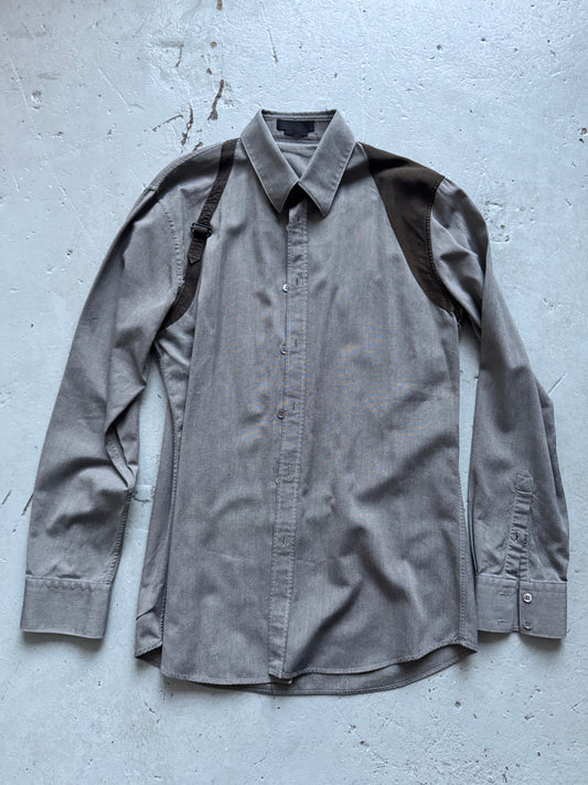 alexander mcqueen gunstrap harness shirt