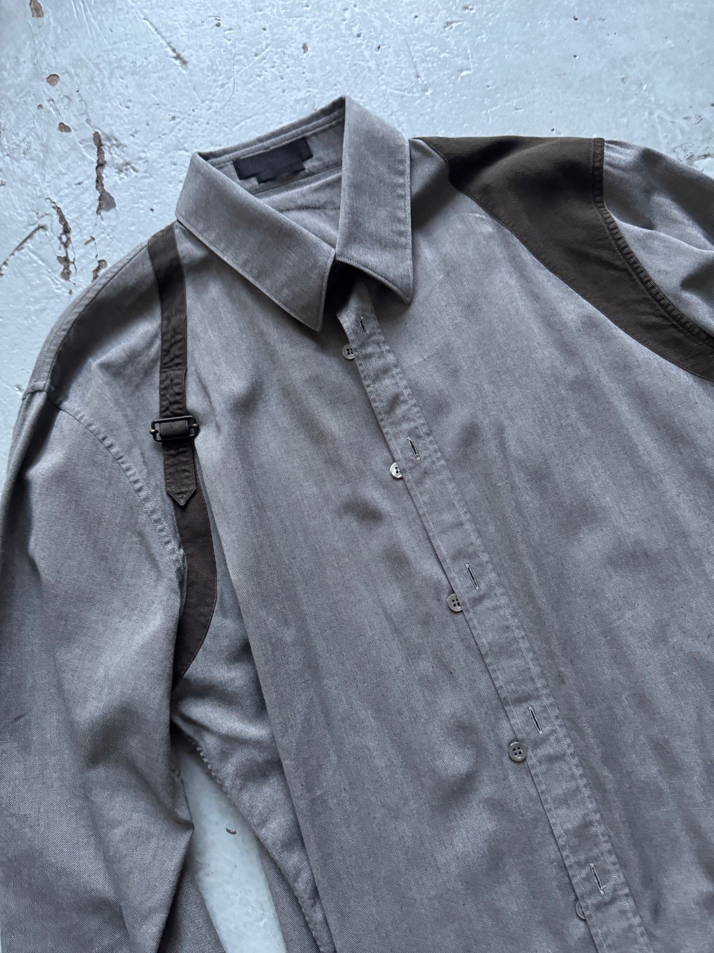alexander mcqueen gunstrap harness shirt