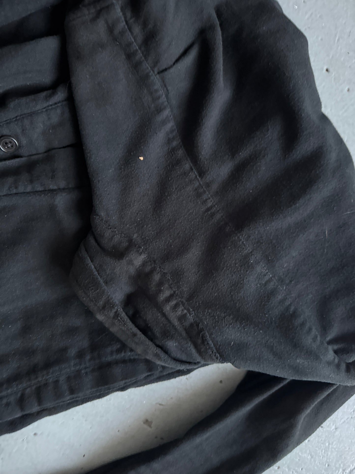 ann demeulemeester fold high collar button side shirt