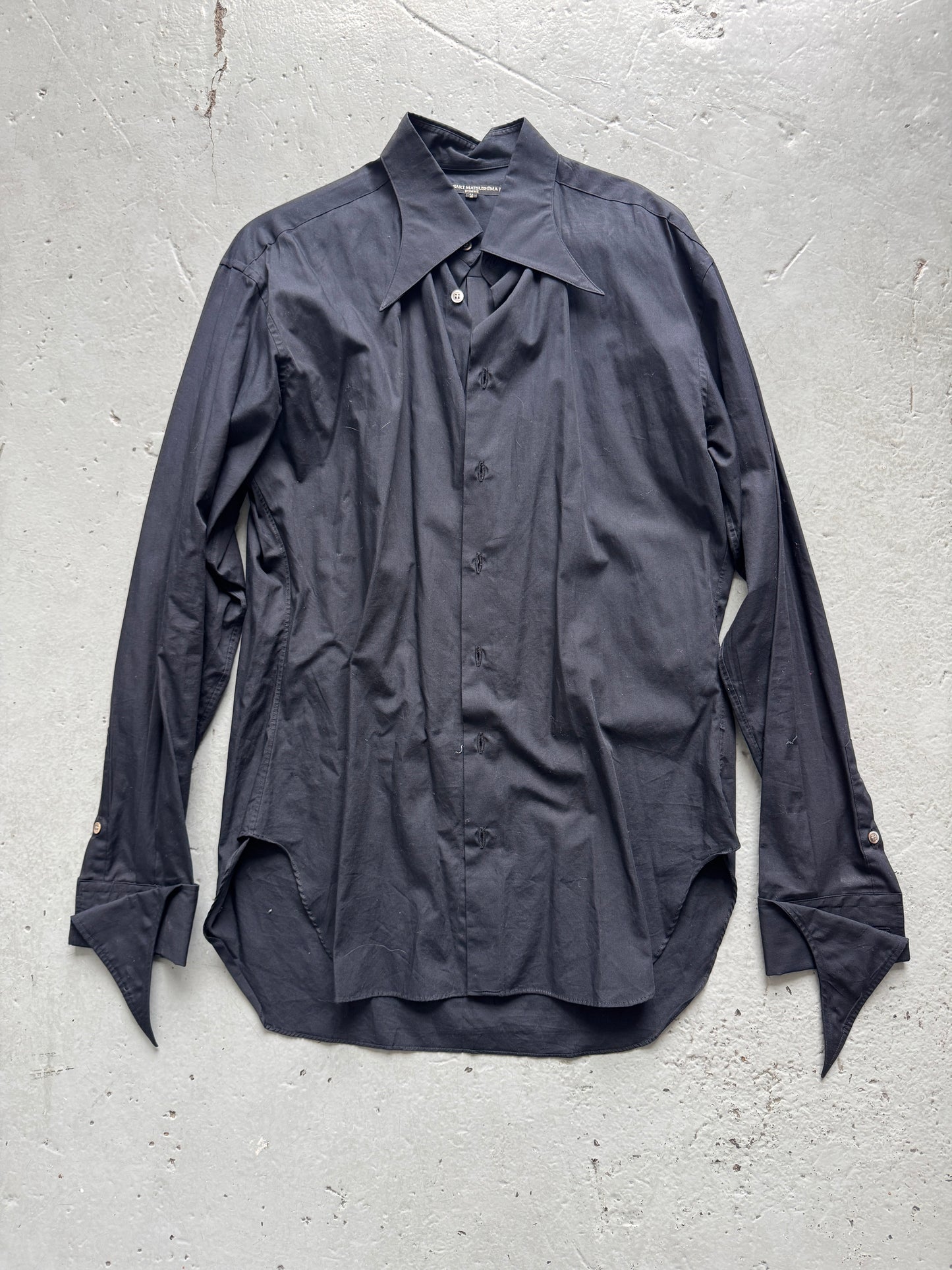 masaki matsushima homme pointed detail shirt