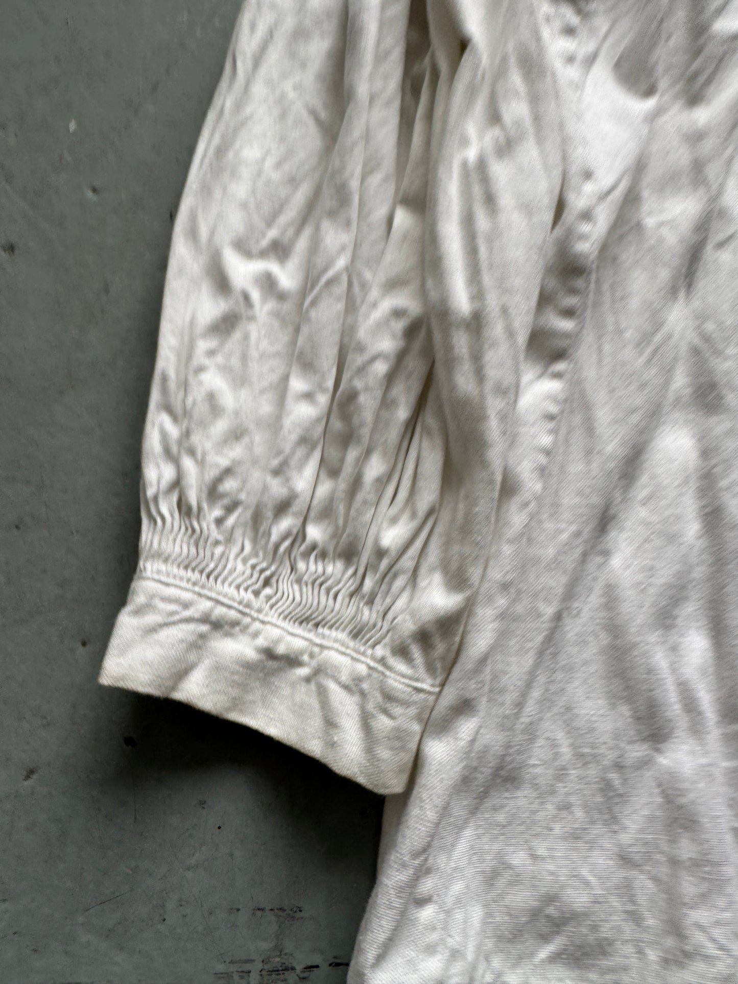 antique european multi pleat shirt