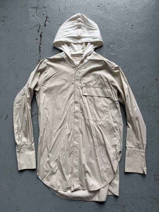 yohji yamamoto y's pink label hooded shirt
