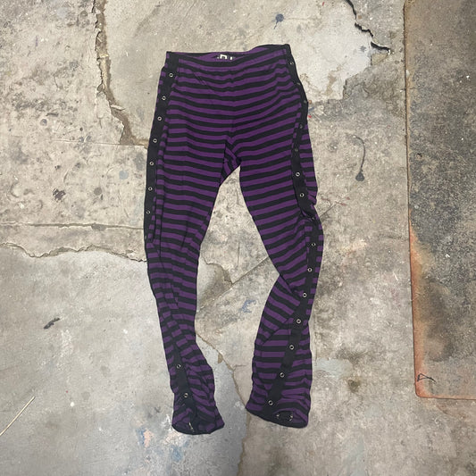 SDL Striped Buckle Gothic Leggings