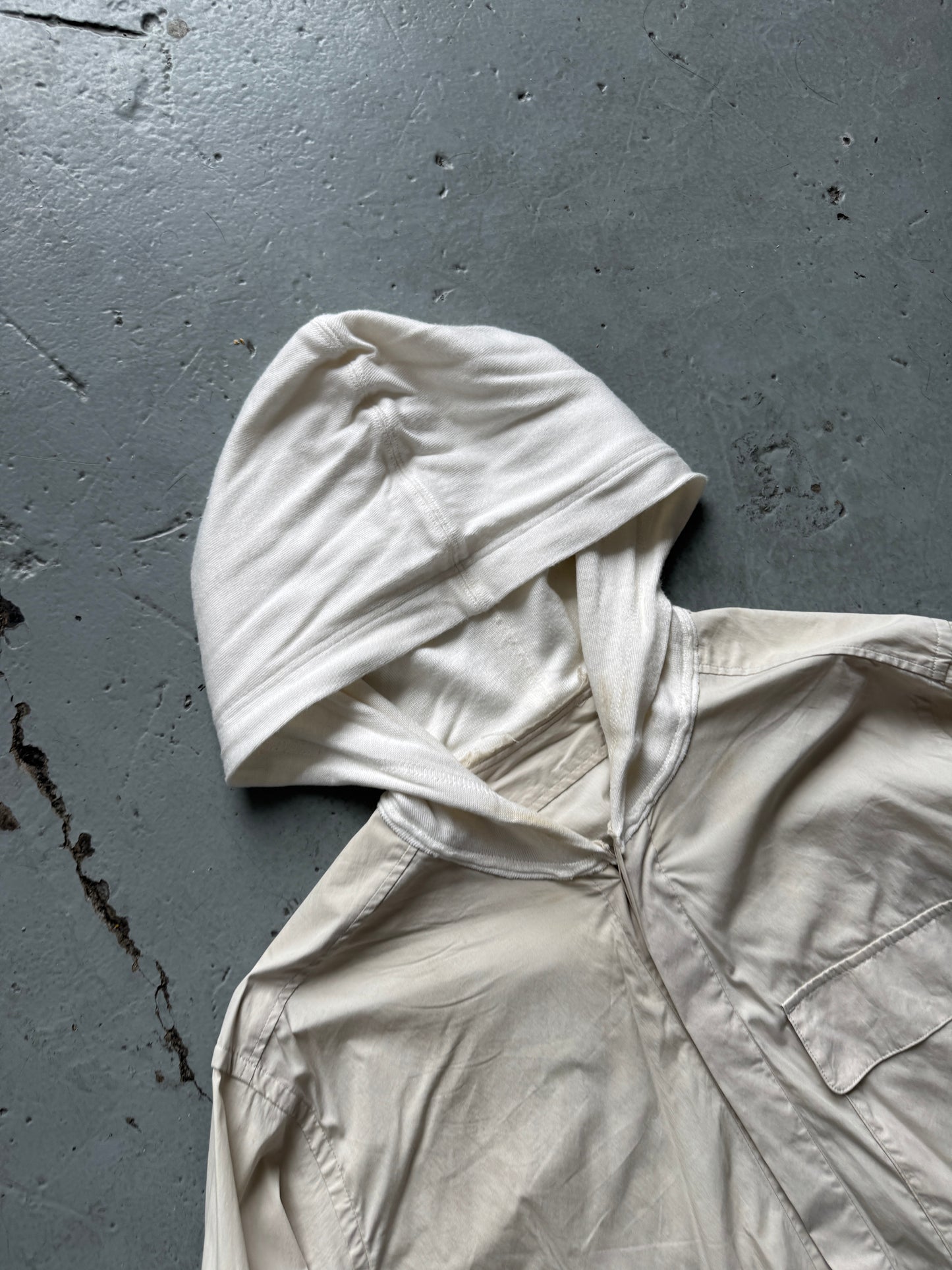 yohji yamamoto y's pink label hooded shirt