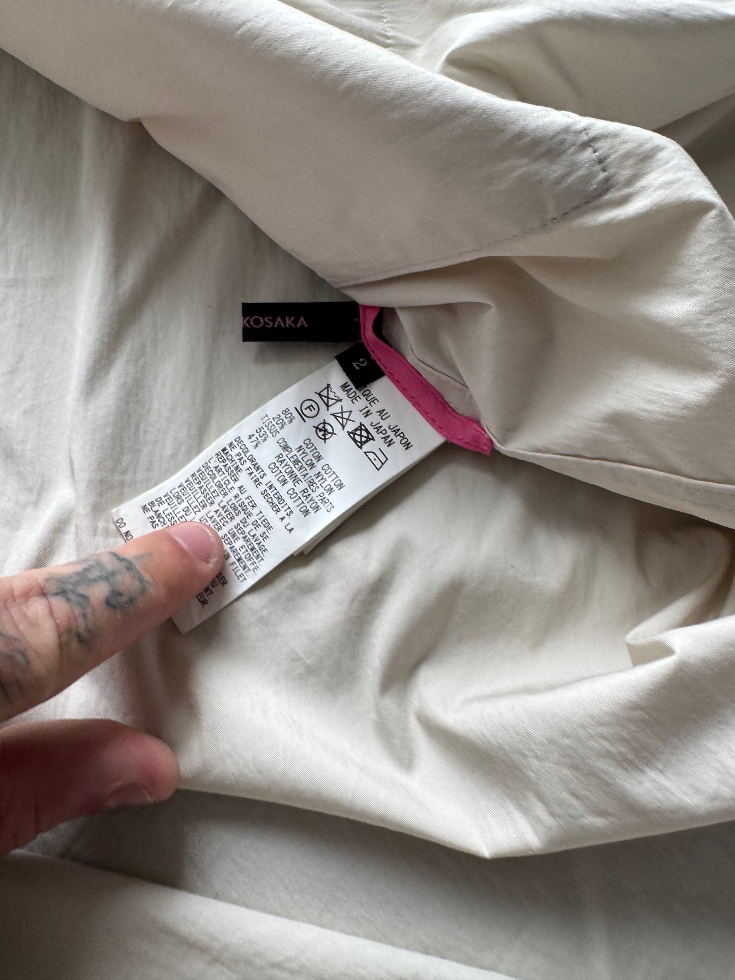 yohji yamamoto y's pink label hooded shirt