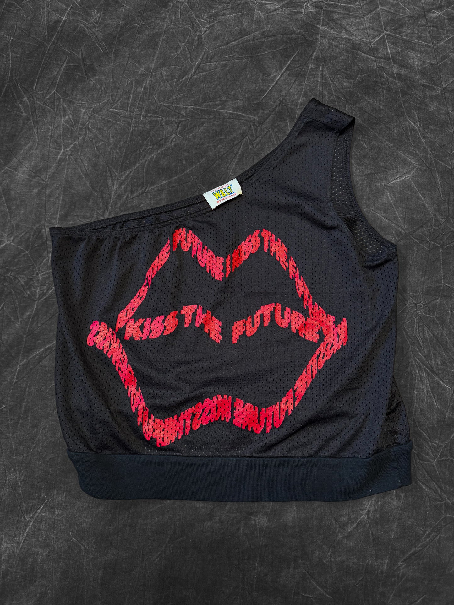 W&LT Kiss The Future One Shoulder Top