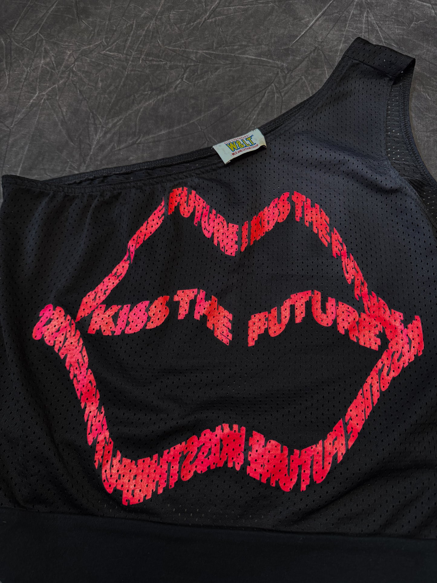 W&LT Kiss The Future One Shoulder Top