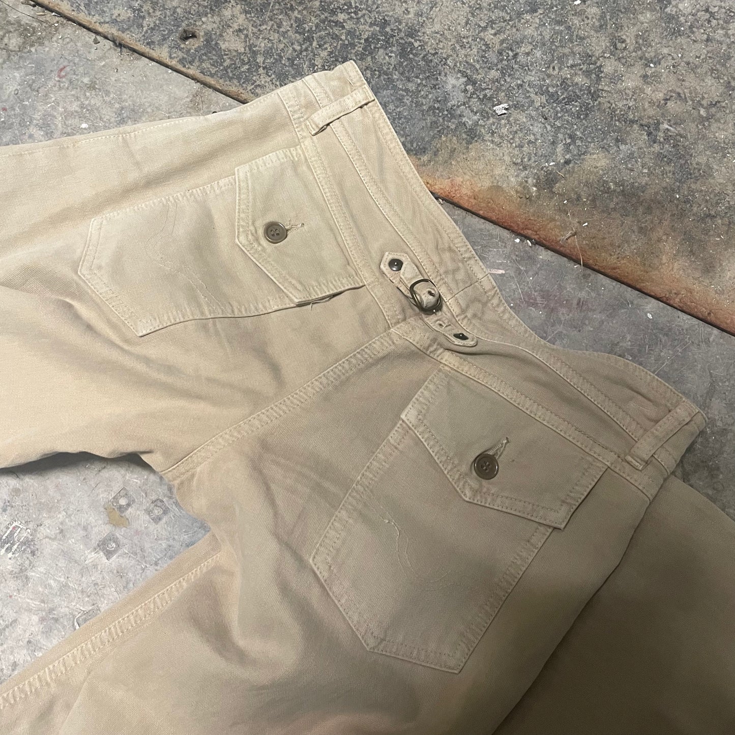 Share Spirit Flared Beige Trousers