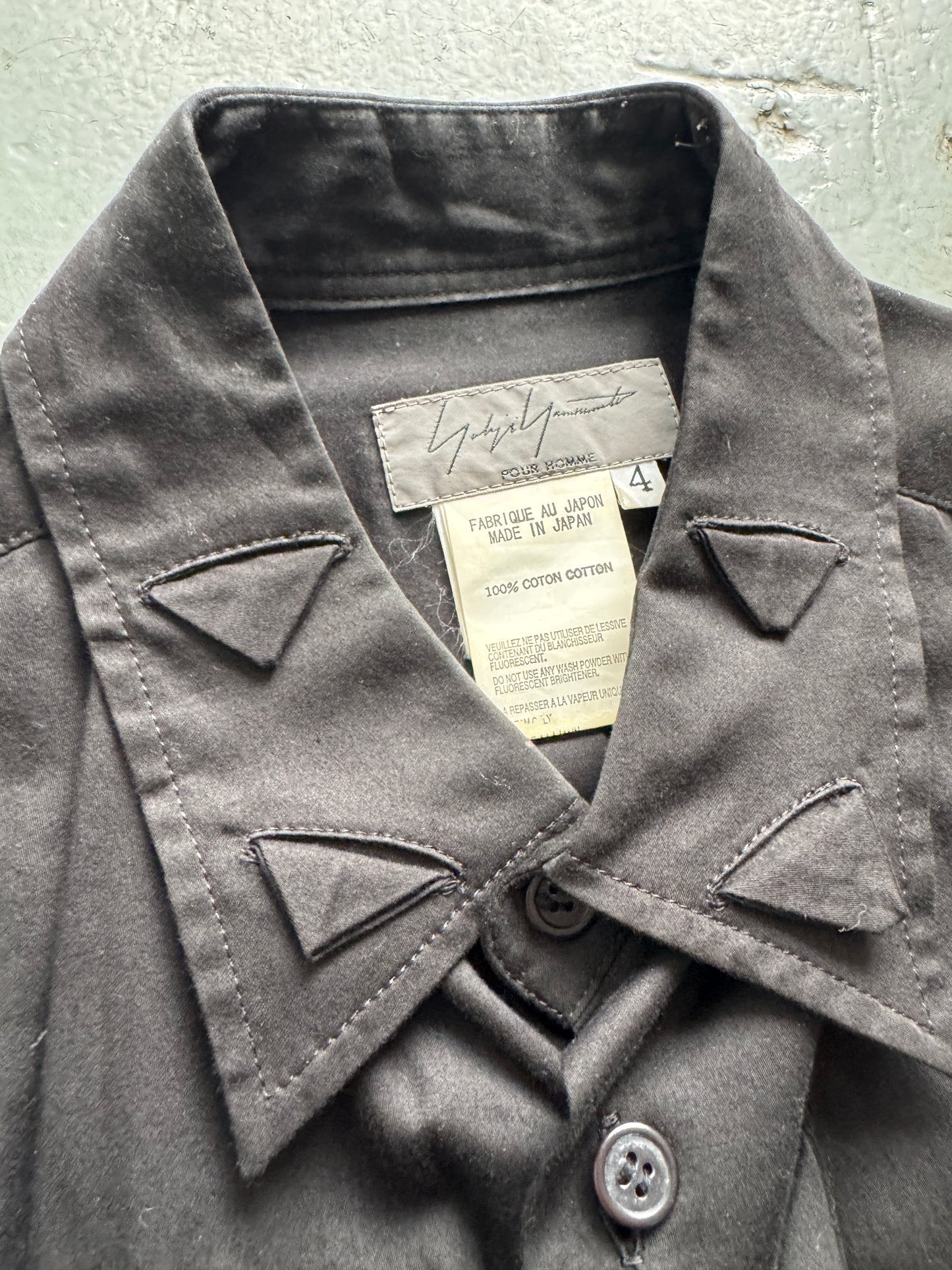 yohji yamamoto pour homme origami shirt
