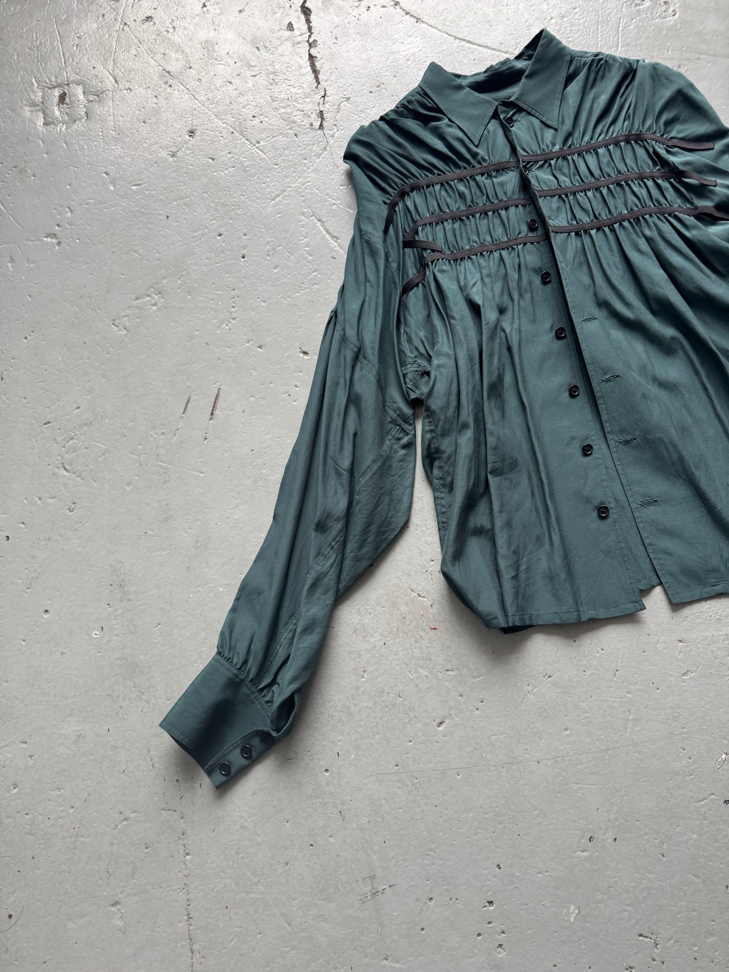 nemeth gathered shirt