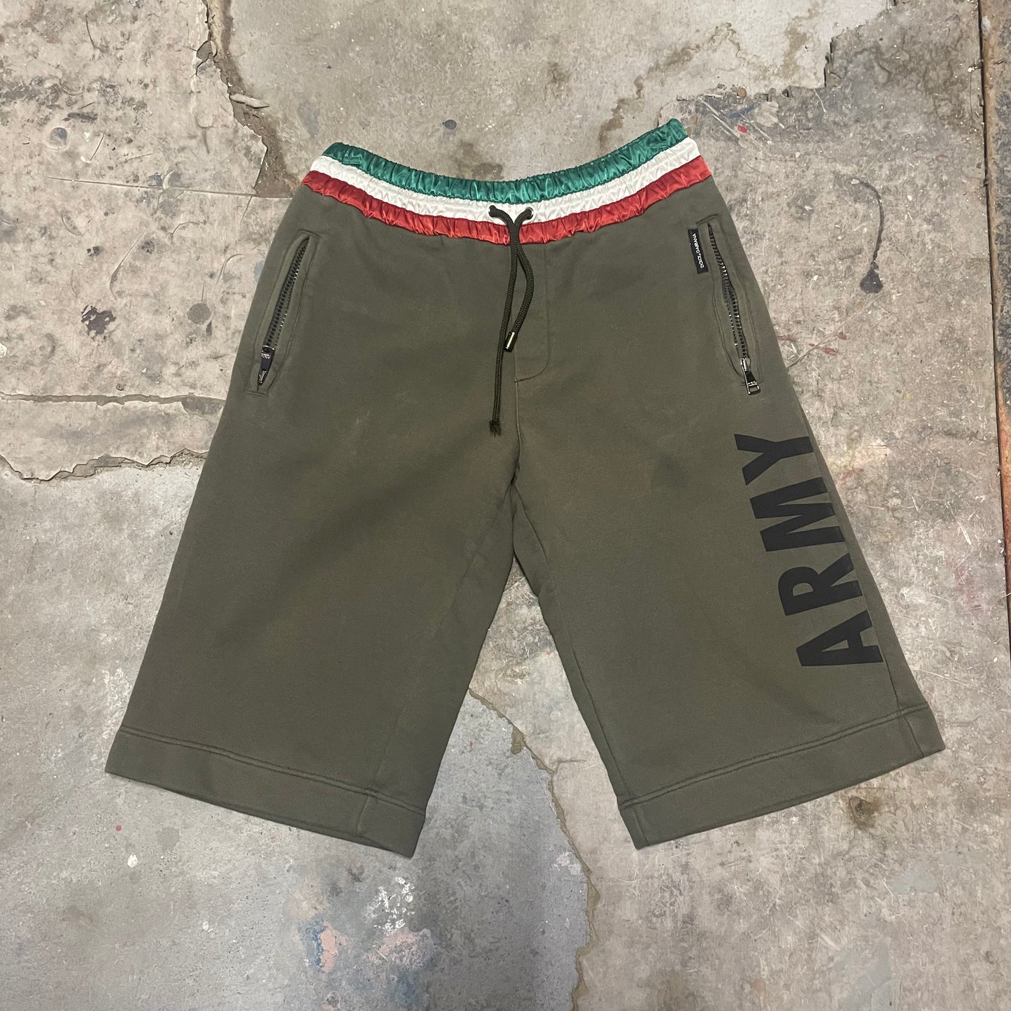 Dolce & Gabbana Army Jogger Shorts