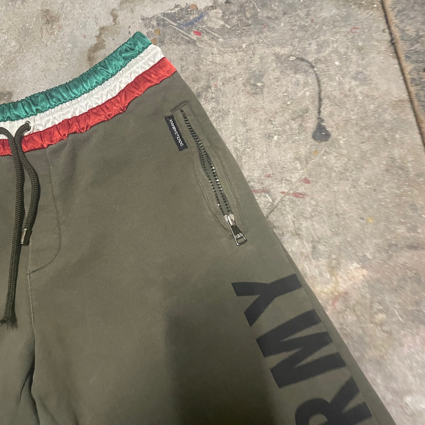 Dolce & Gabbana Army Jogger Shorts