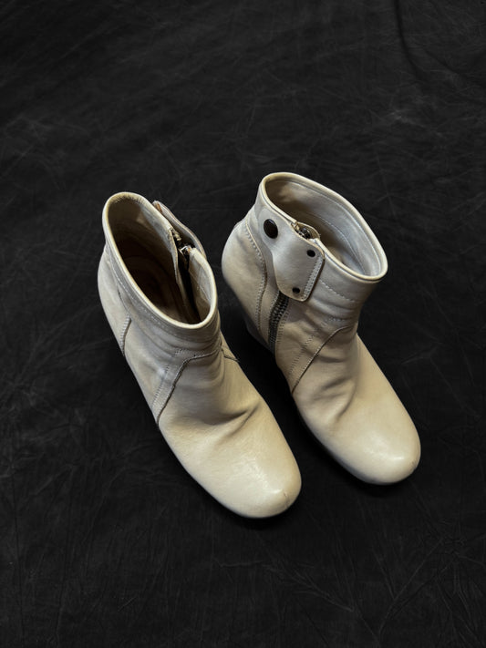 Rick Owens Moto Wedge Ankle Boots