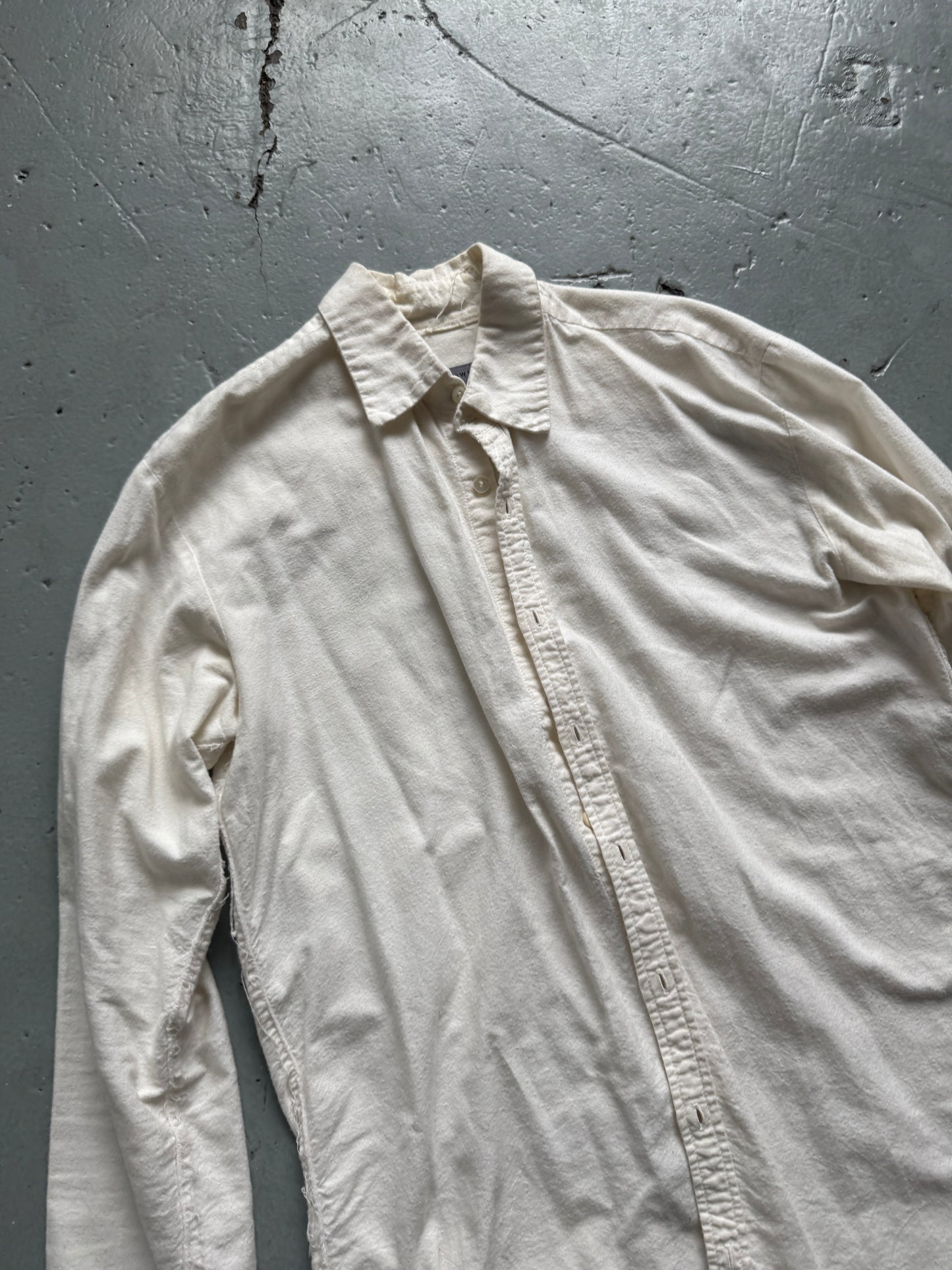 elena dawson fray hem shirt