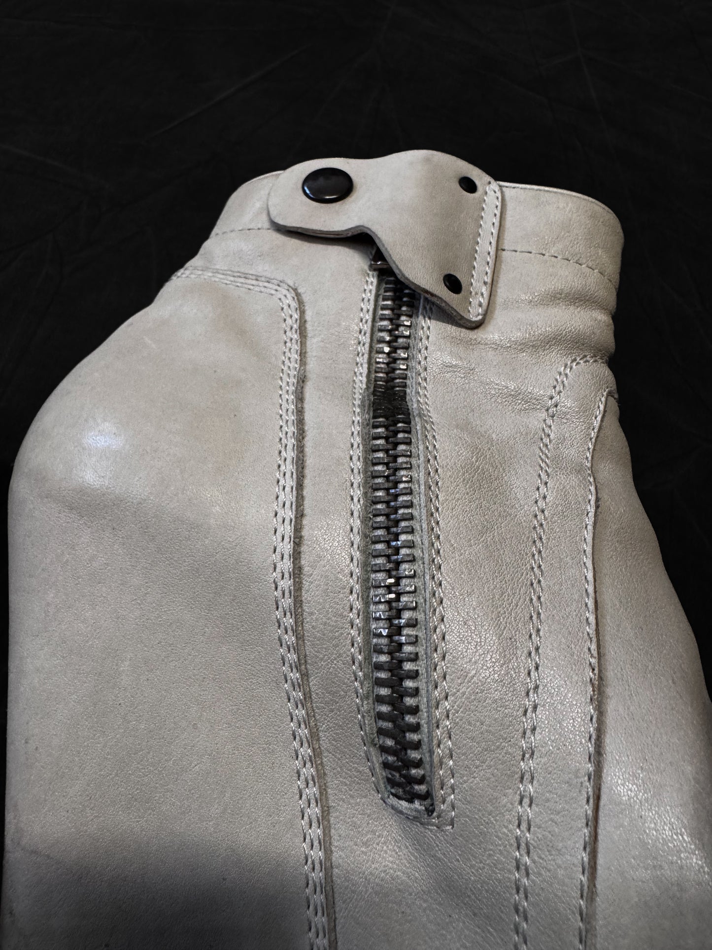 Rick Owens Moto Wedge Ankle Boots