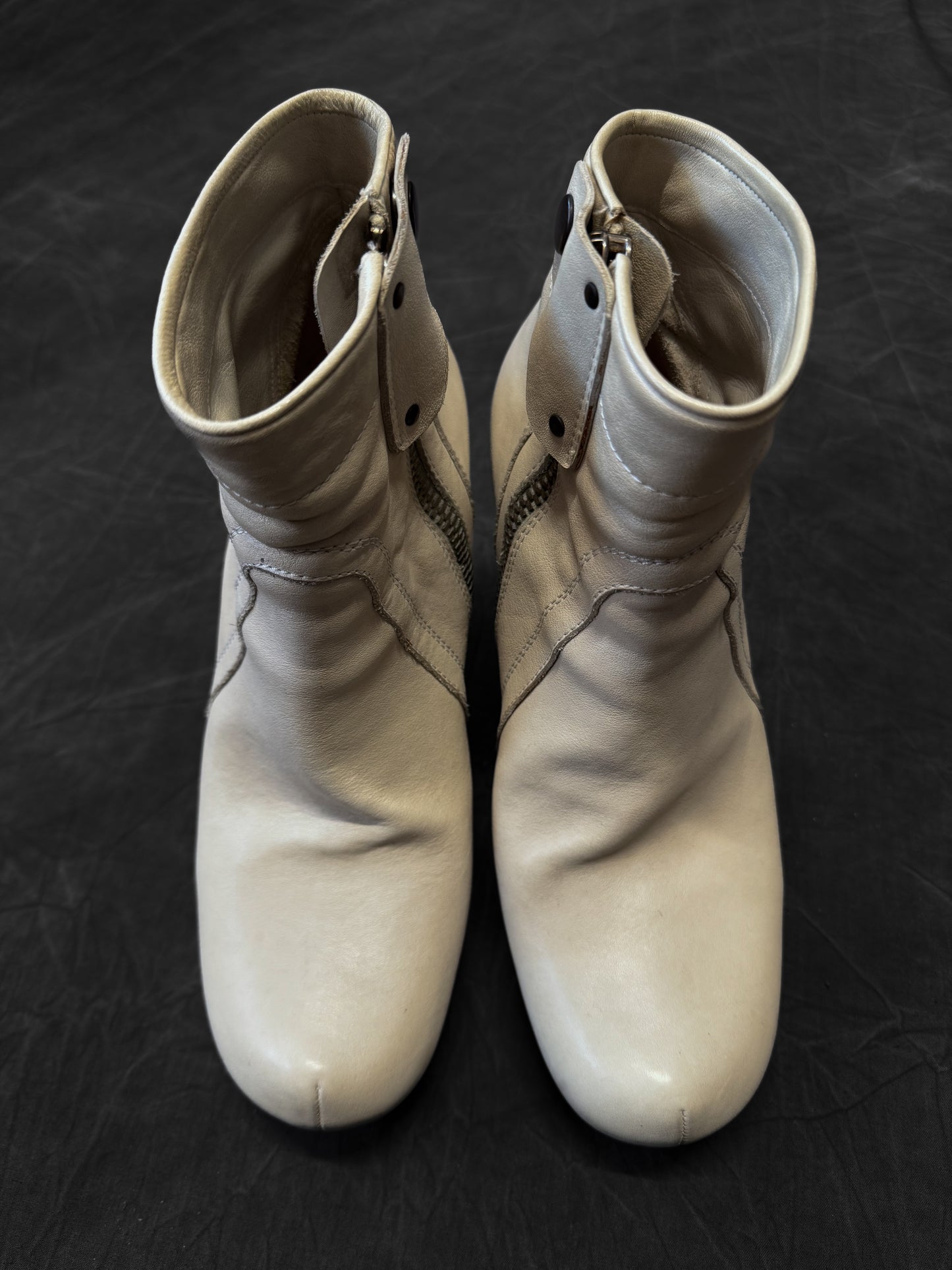 Rick Owens Moto Wedge Ankle Boots