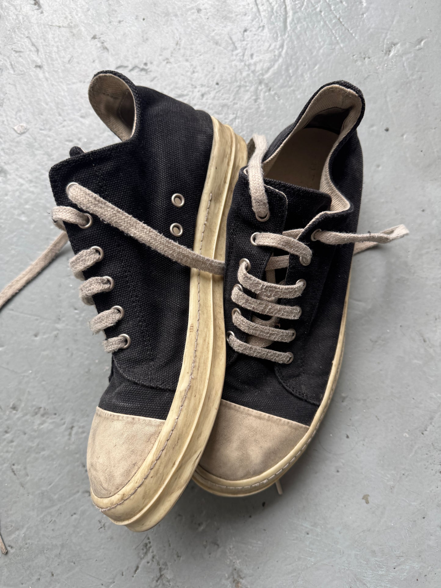 rick owens drkshdw low ramone sneaker