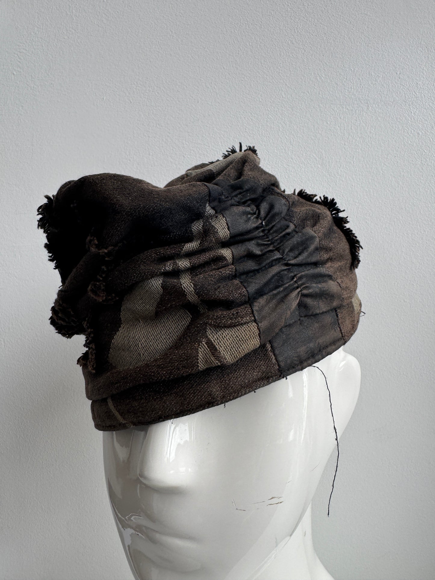 yohji yamamoto drape hat