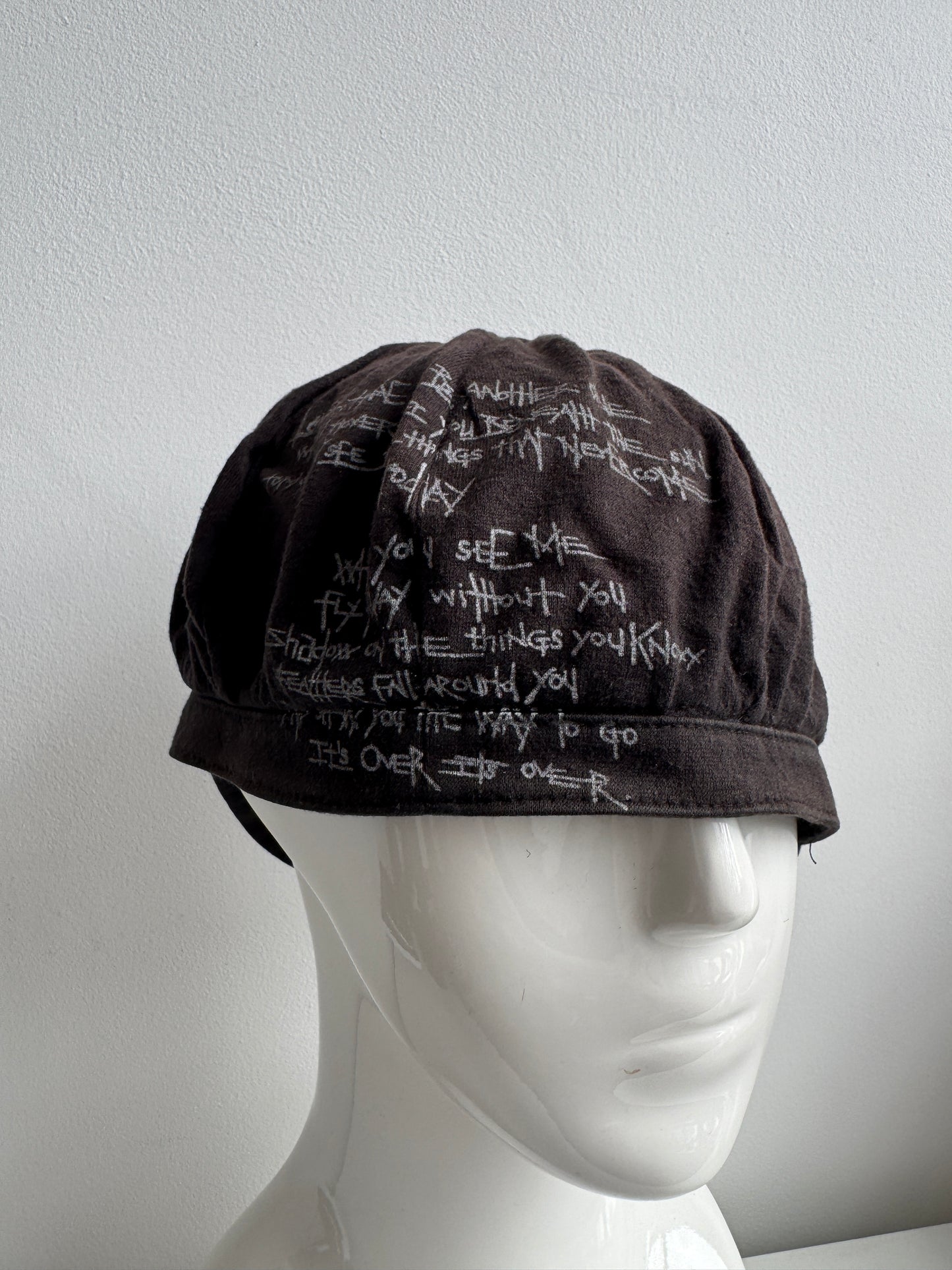 number nine ss08 birds cashmere casquette hat