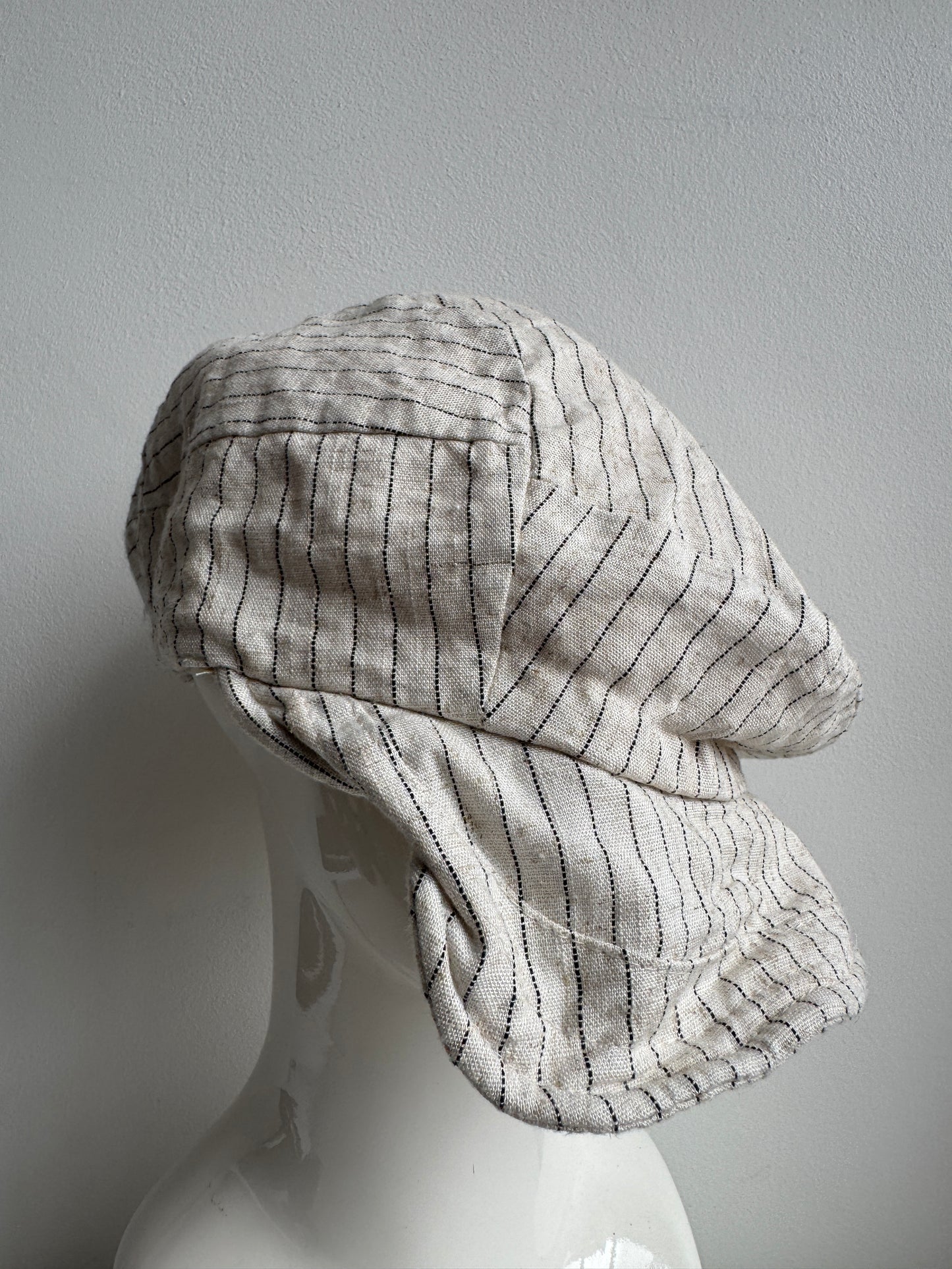 japanese linen casquette hat wired brim