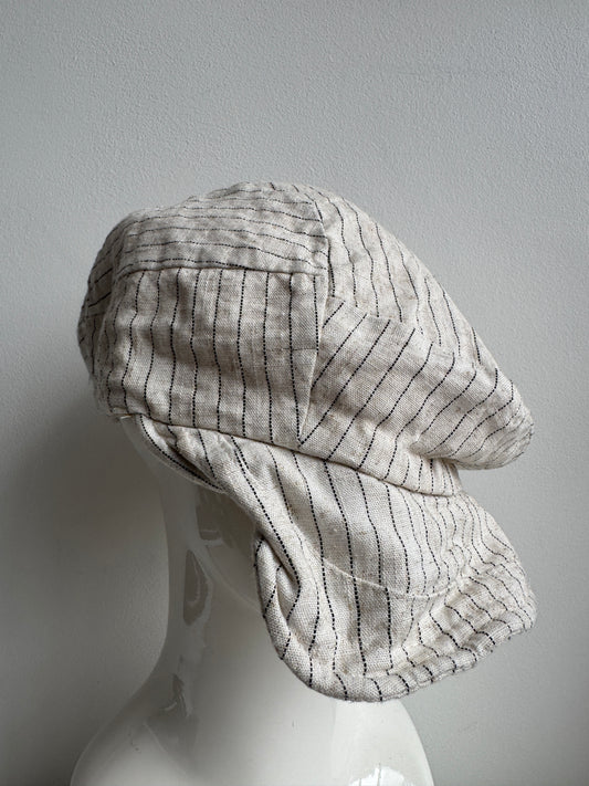 japanese linen casquette hat wired brim