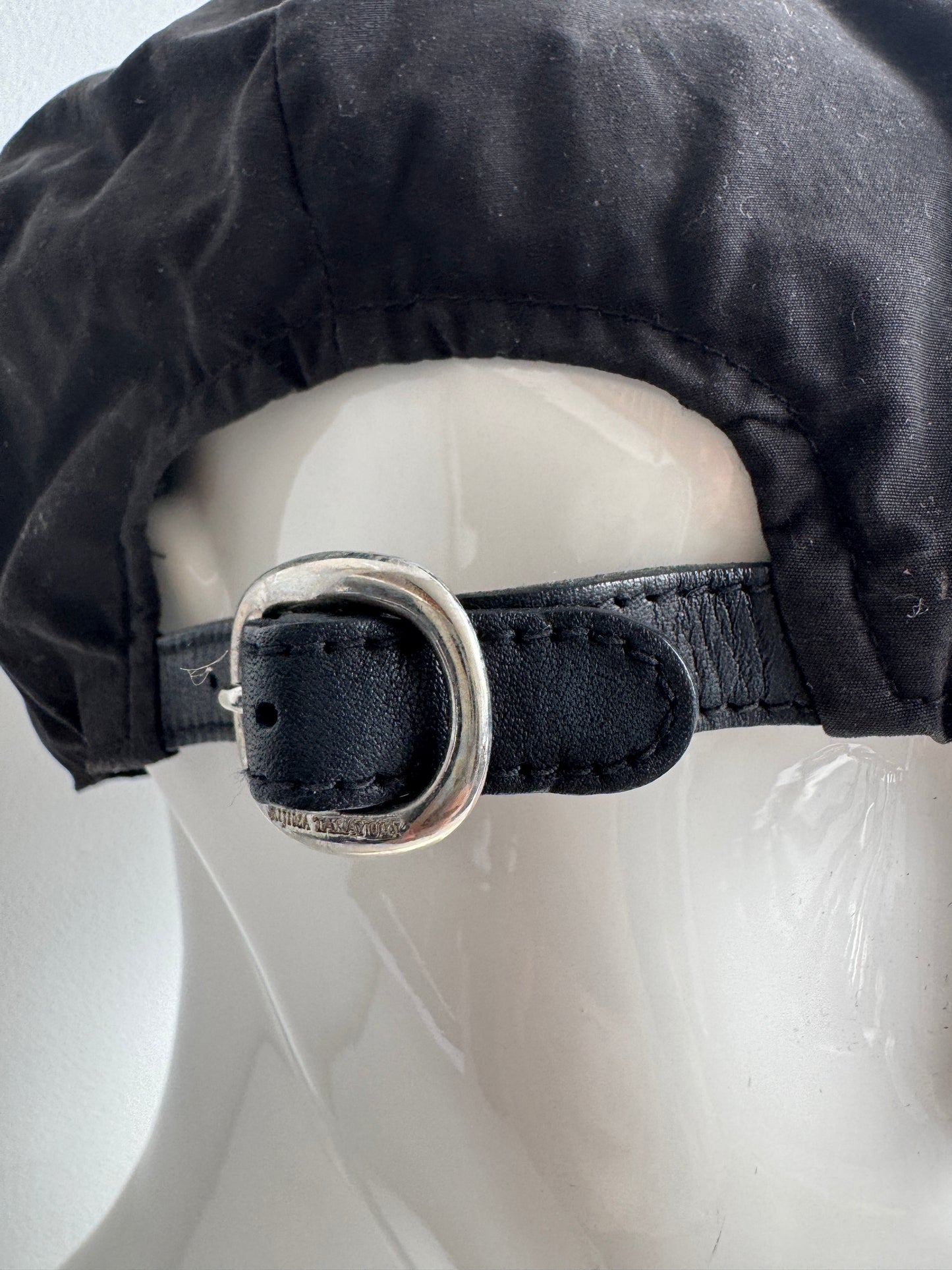 kijima takayuki leather strap casquette hat