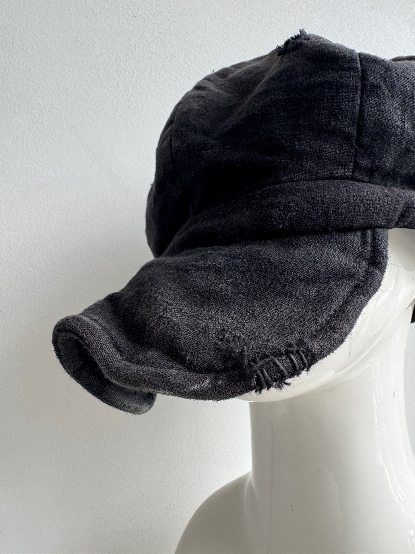 traingles hat japanese linen patched casquette hat