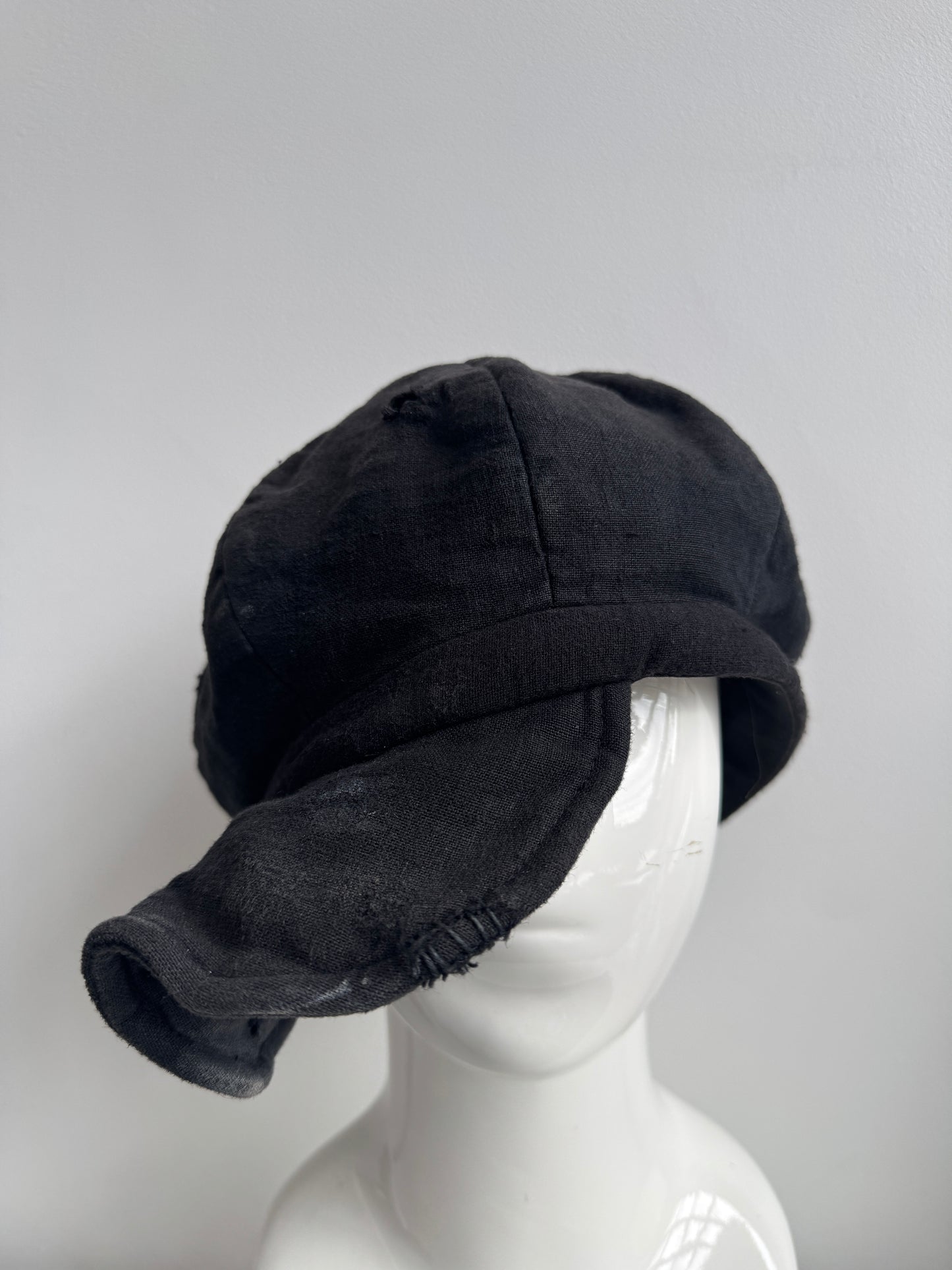 traingles hat japanese linen patched casquette hat