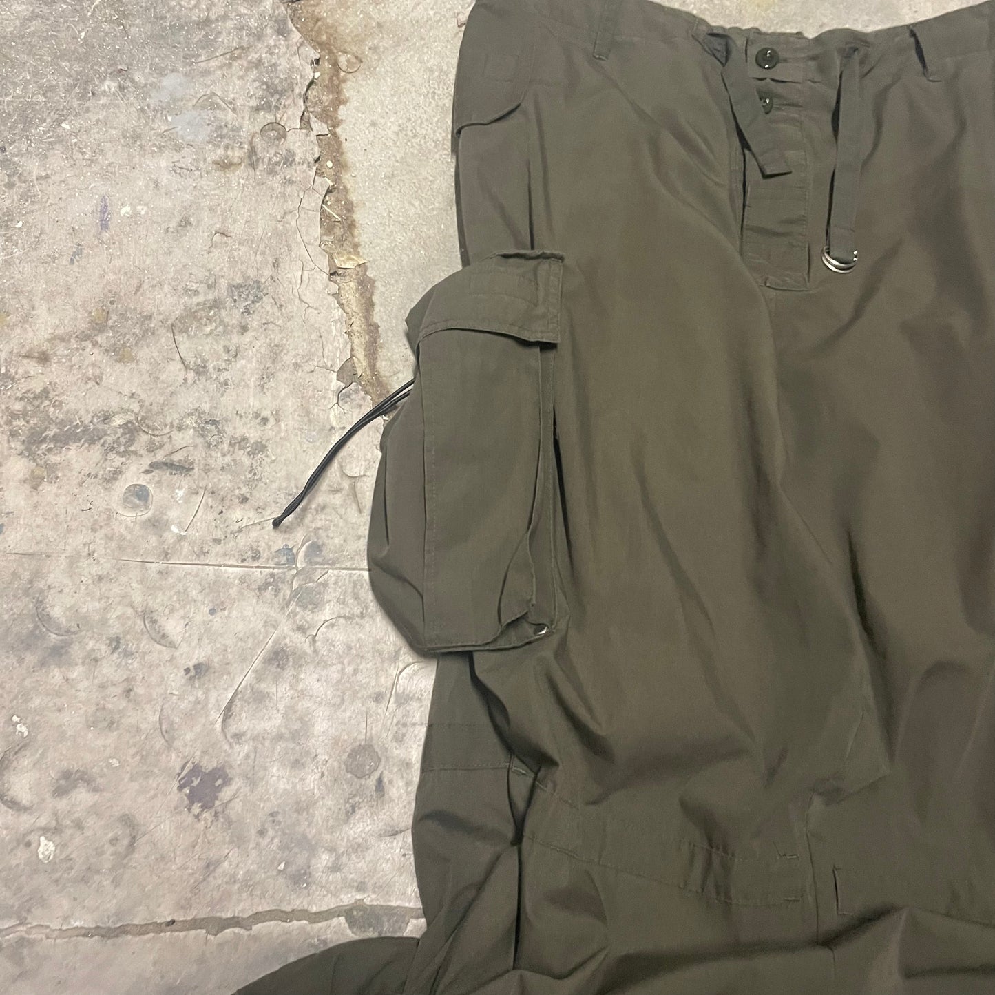 Vintage Military Style Cargo Raver Skirt