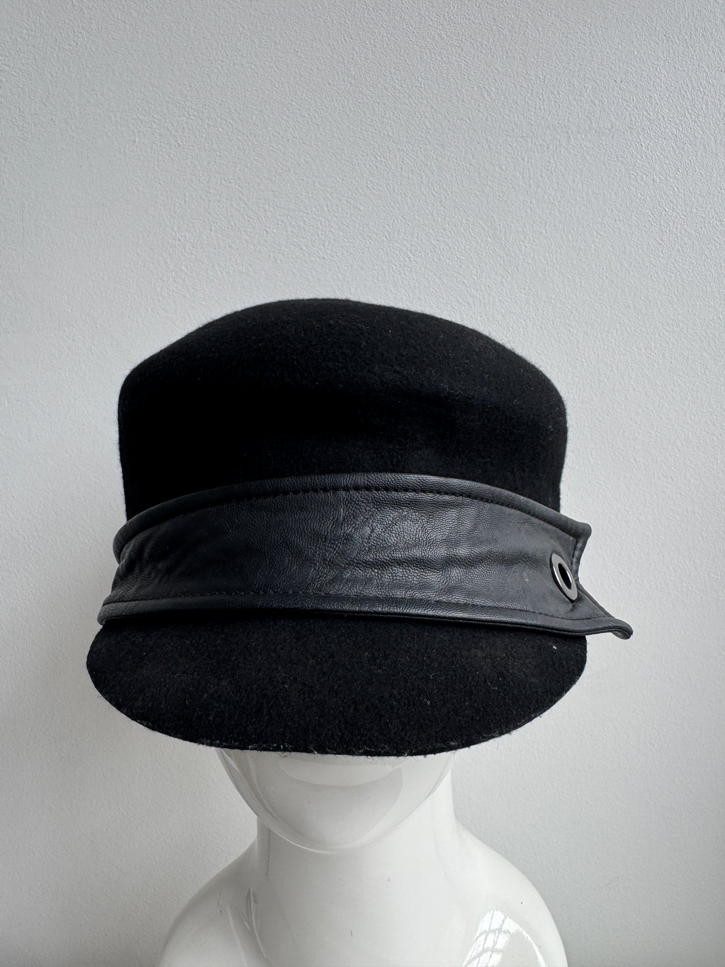 ca4la felt and leather hat