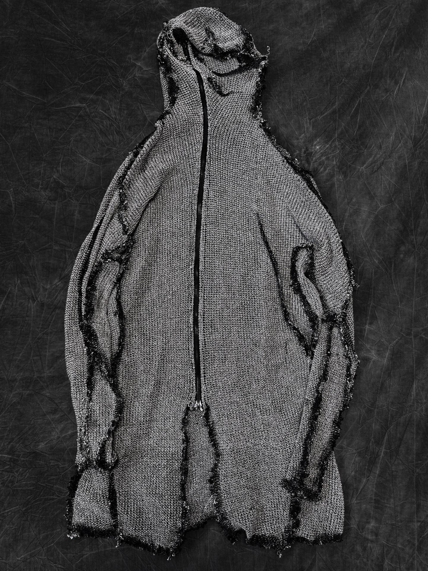Leon Emanuel Blanck Press Latex Seam Distortion Ninja Hoodie