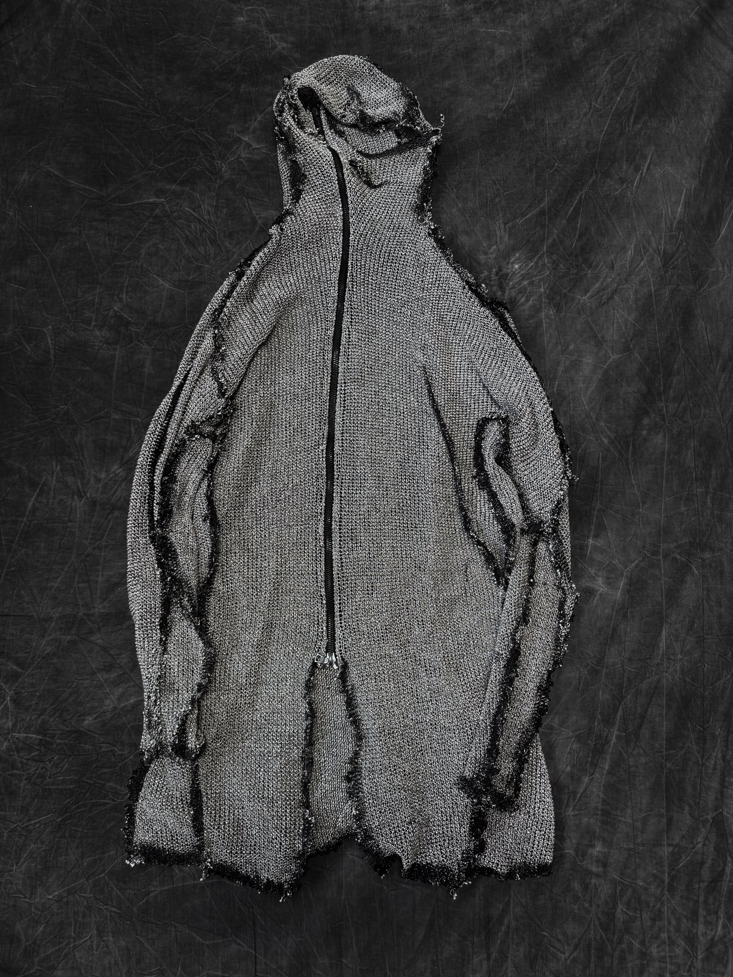 Leon Emanuel Blanck Press Latex Seam Distortion Ninja Hoodie