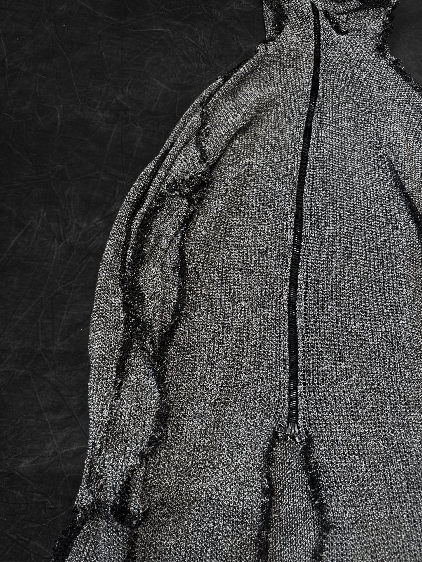 Leon Emanuel Blanck Press Latex Seam Distortion Ninja Hoodie