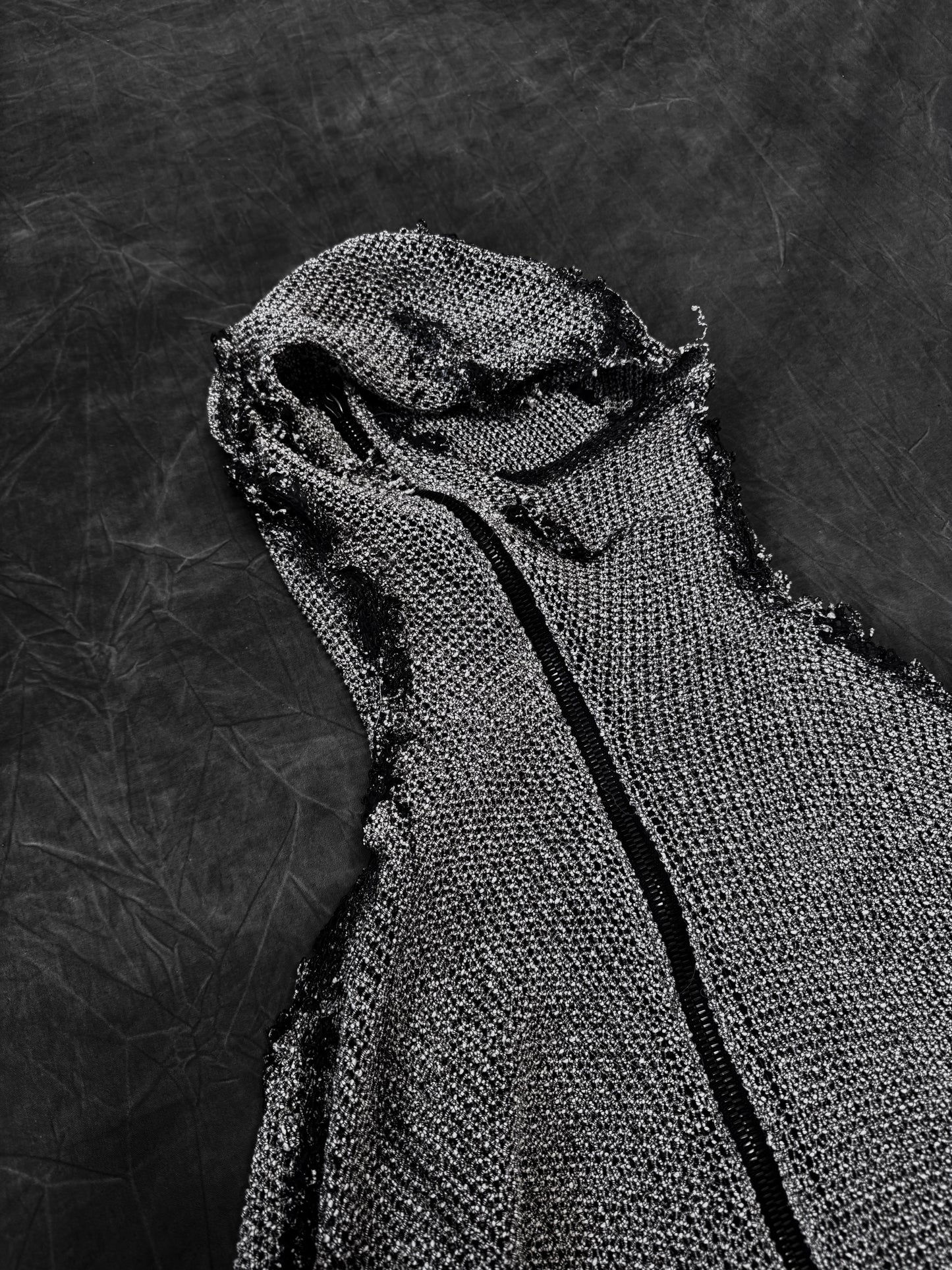Leon Emanuel Blanck Press Latex Seam Distortion Ninja Hoodie