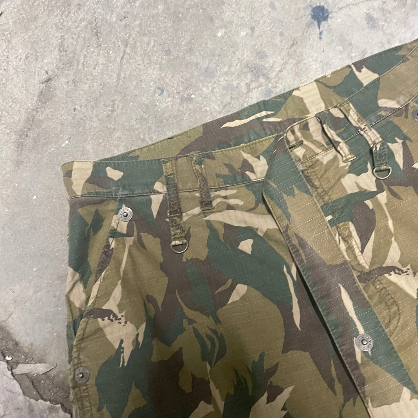 PPFM 90s 3/4 Length Camo Shorts