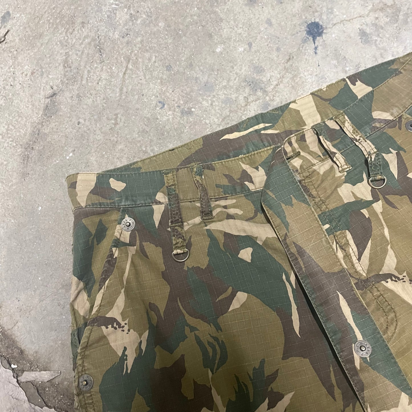 PPFM 90s 3/4 Length Camo Shorts