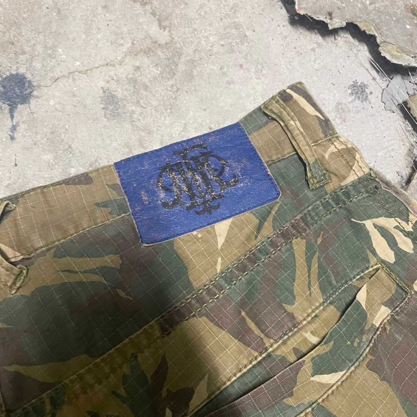 PPFM 90s 3/4 Length Camo Shorts