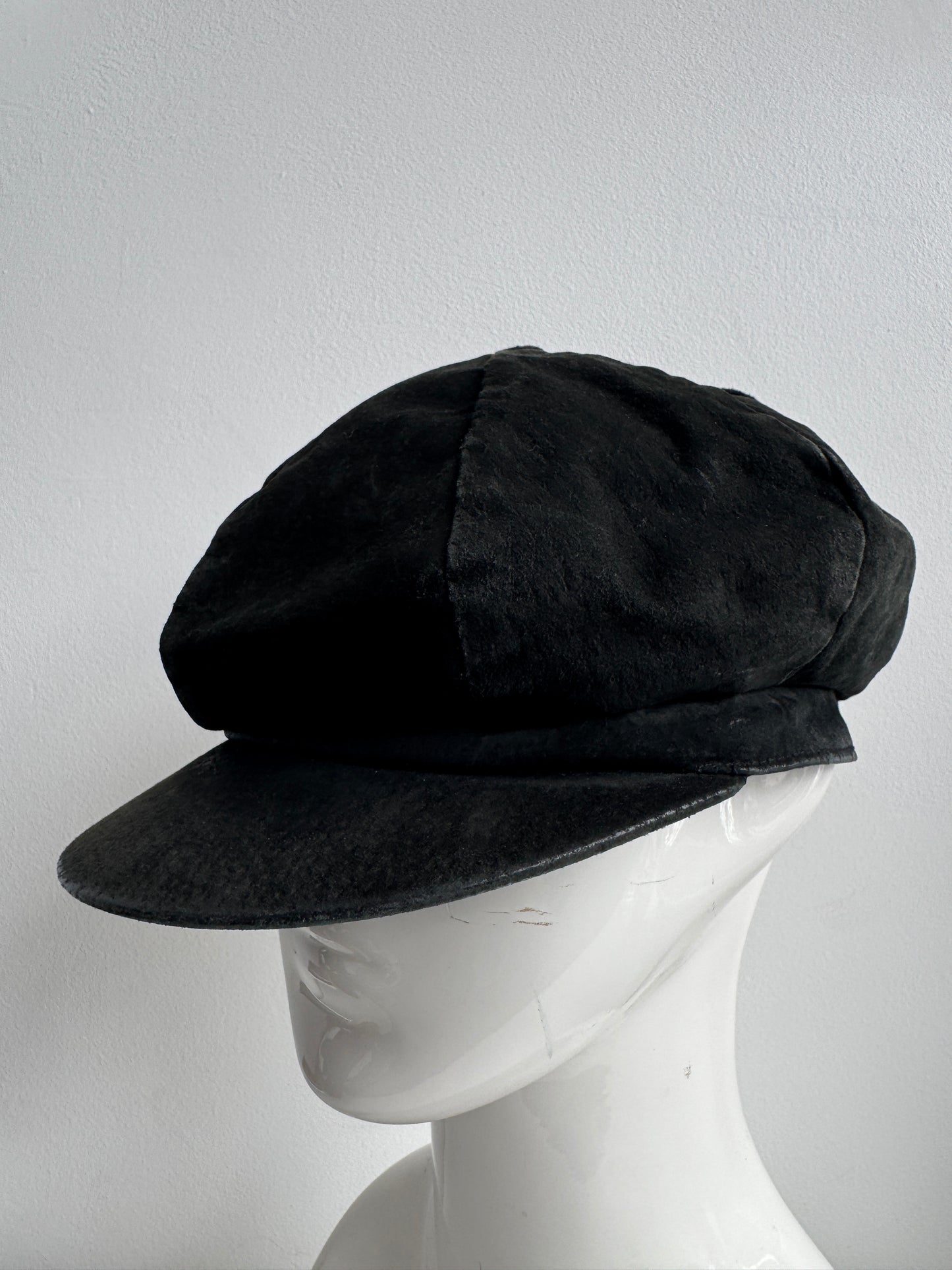 leather casquette hat