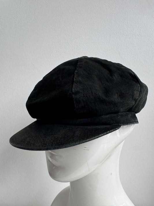 leather casquette hat