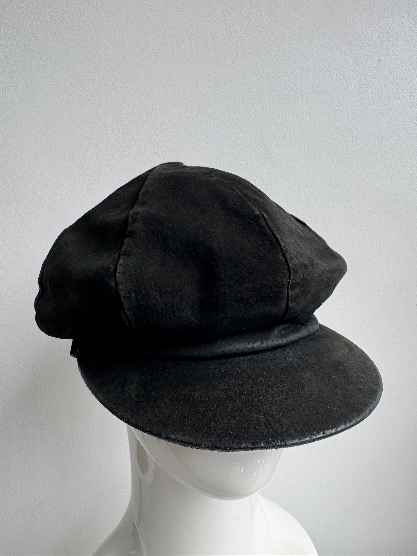 leather casquette hat