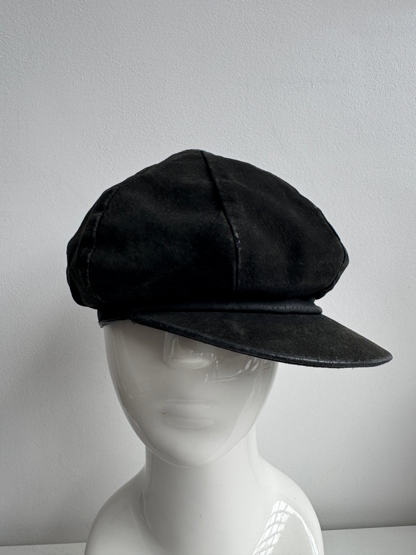 leather casquette hat