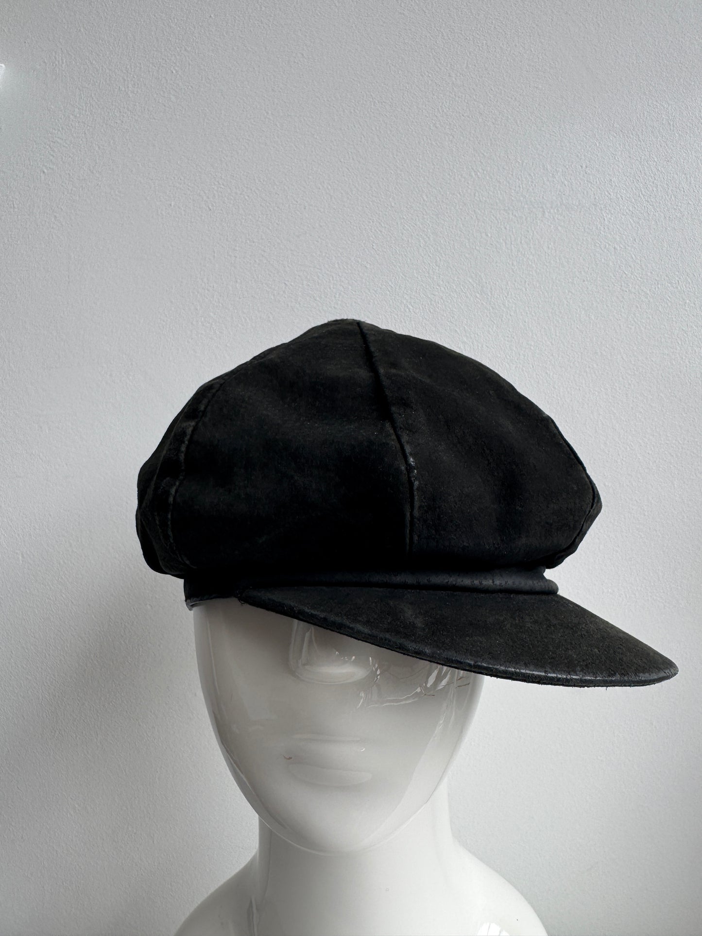 leather casquette hat