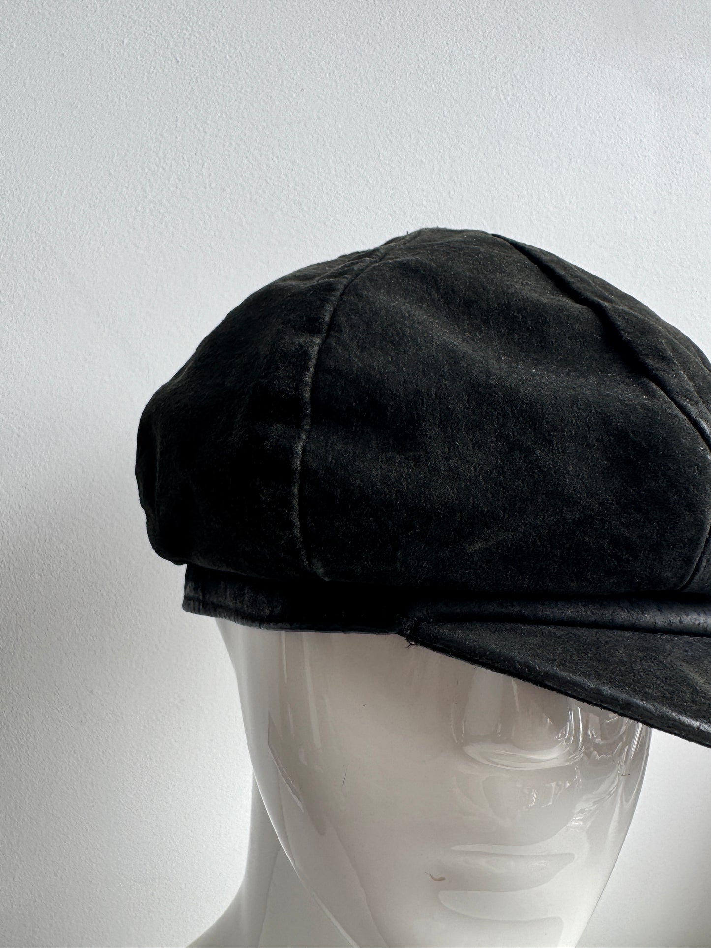 leather casquette hat