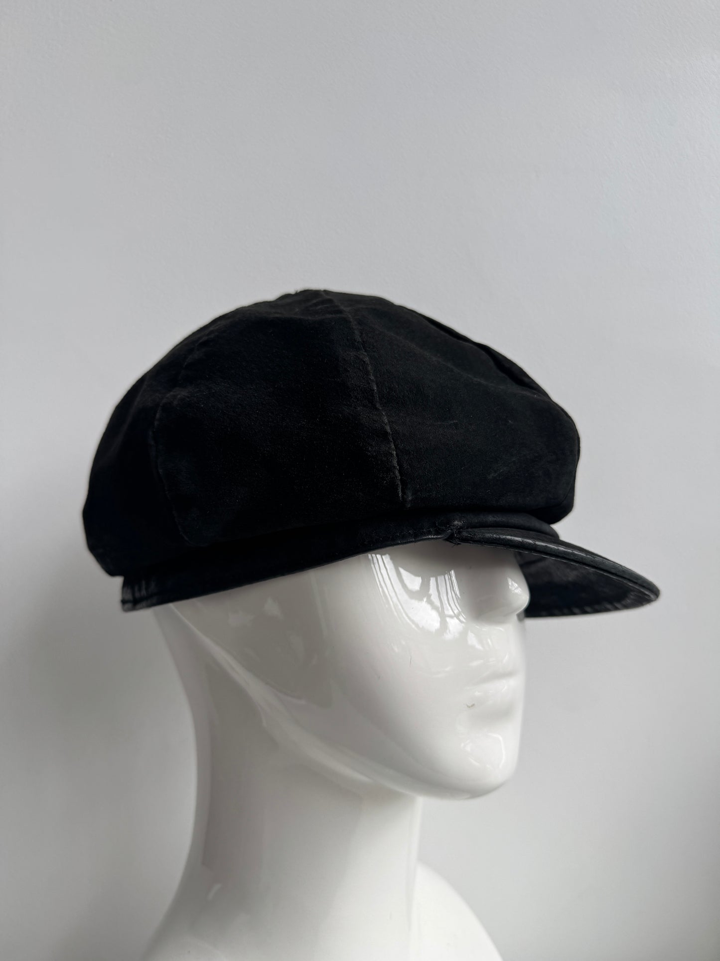 leather casquette hat