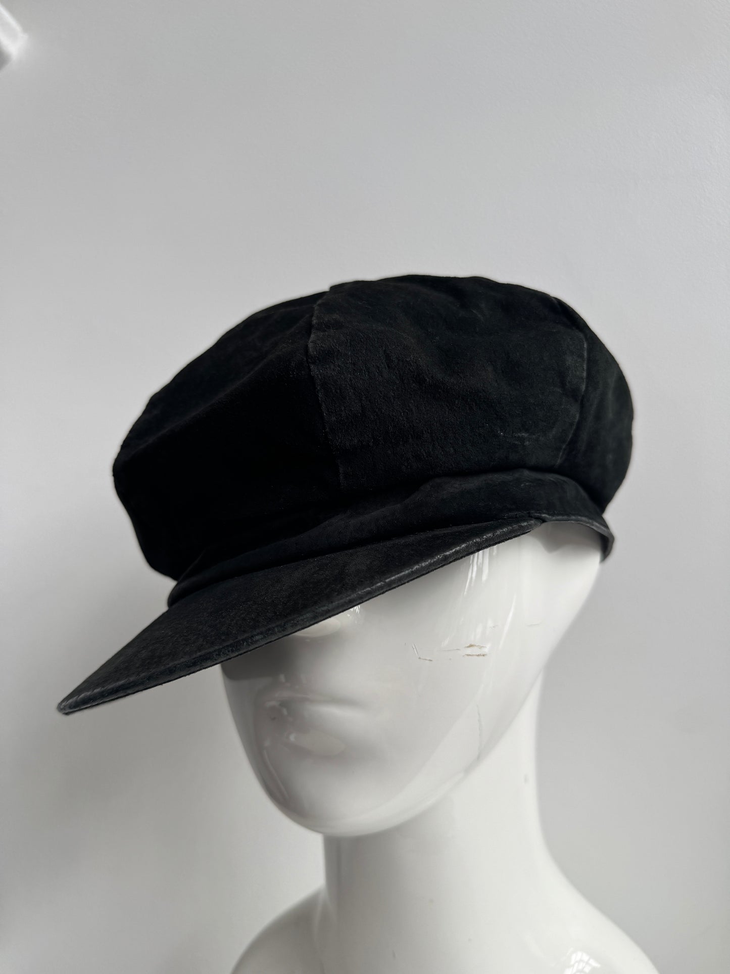 leather casquette hat