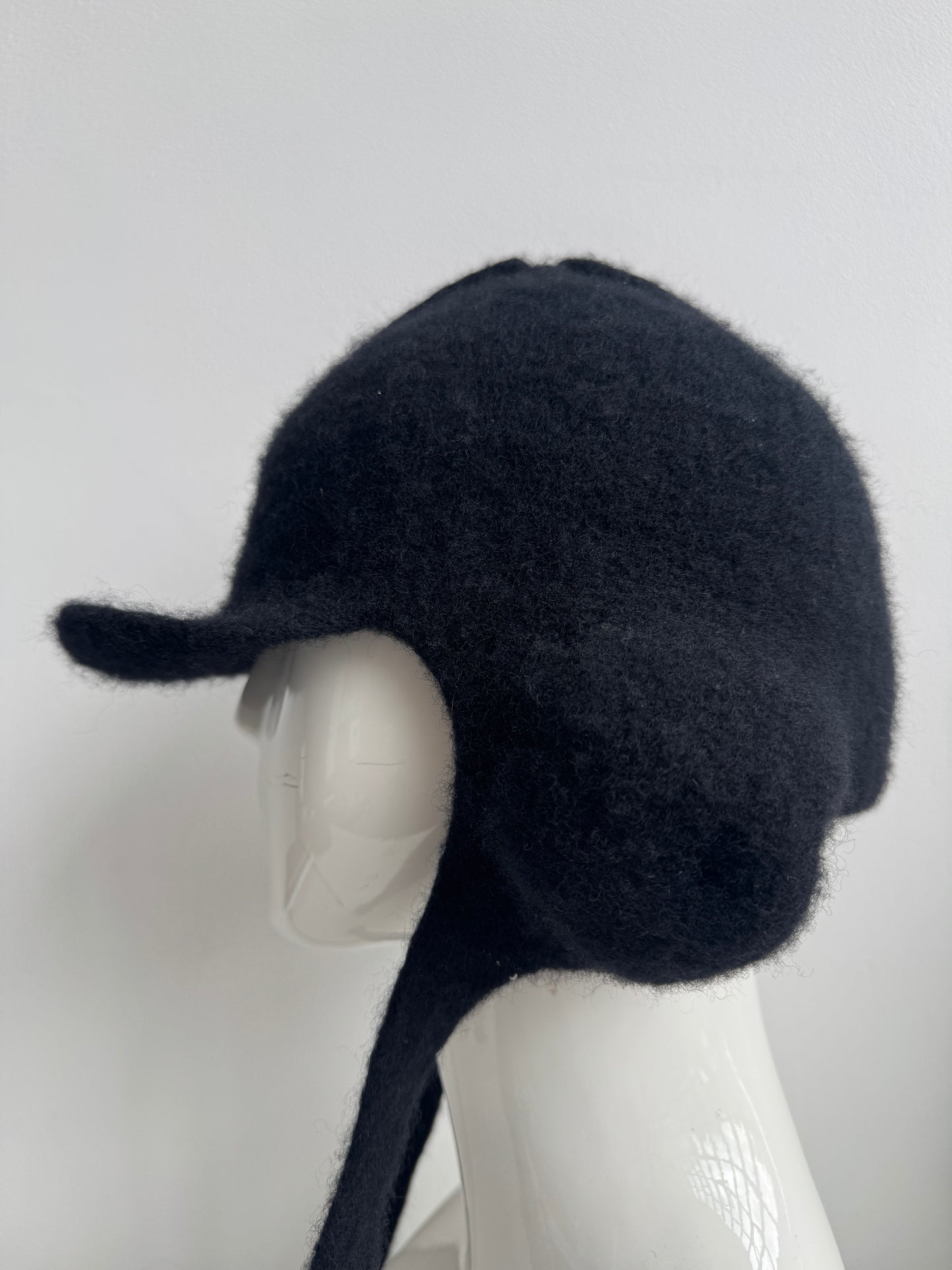 yuji yamada felt wool ear flap aviator hat