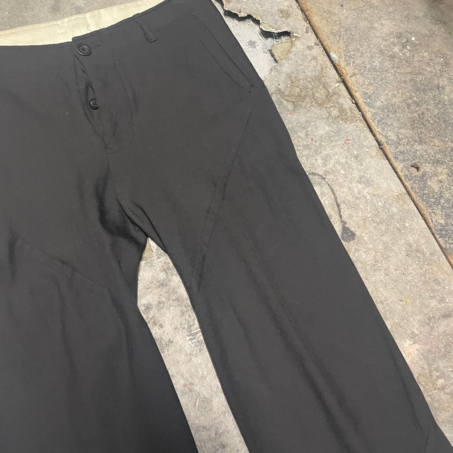 Rick Owens SS98 'Monster' Spiral Seam Bias Trousers