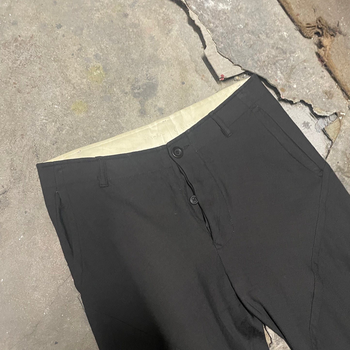 Rick Owens SS98 'Monster' Spiral Seam Bias Trousers