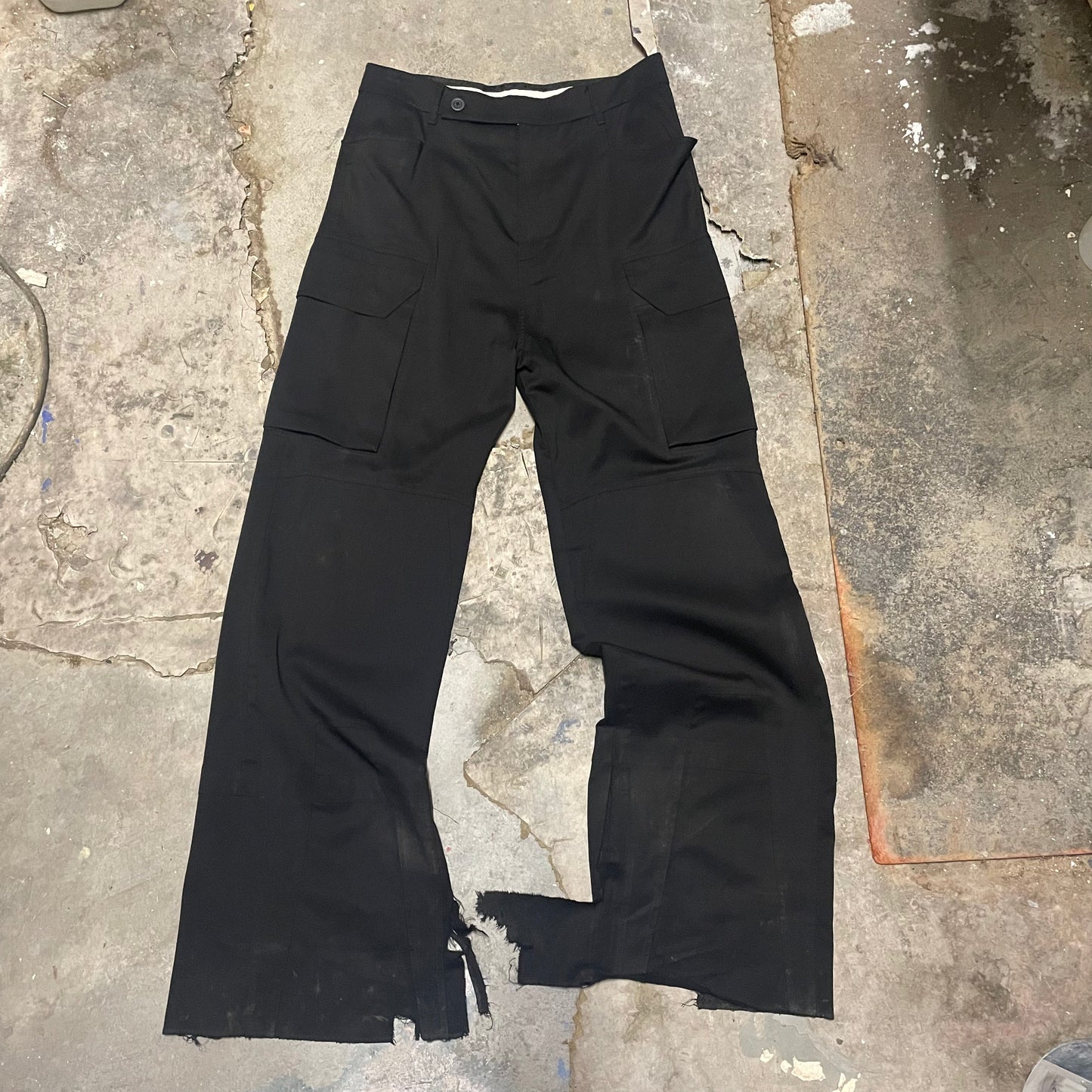 Rick Owens AW16 Mastodon Tuxedo Cargo Trousers